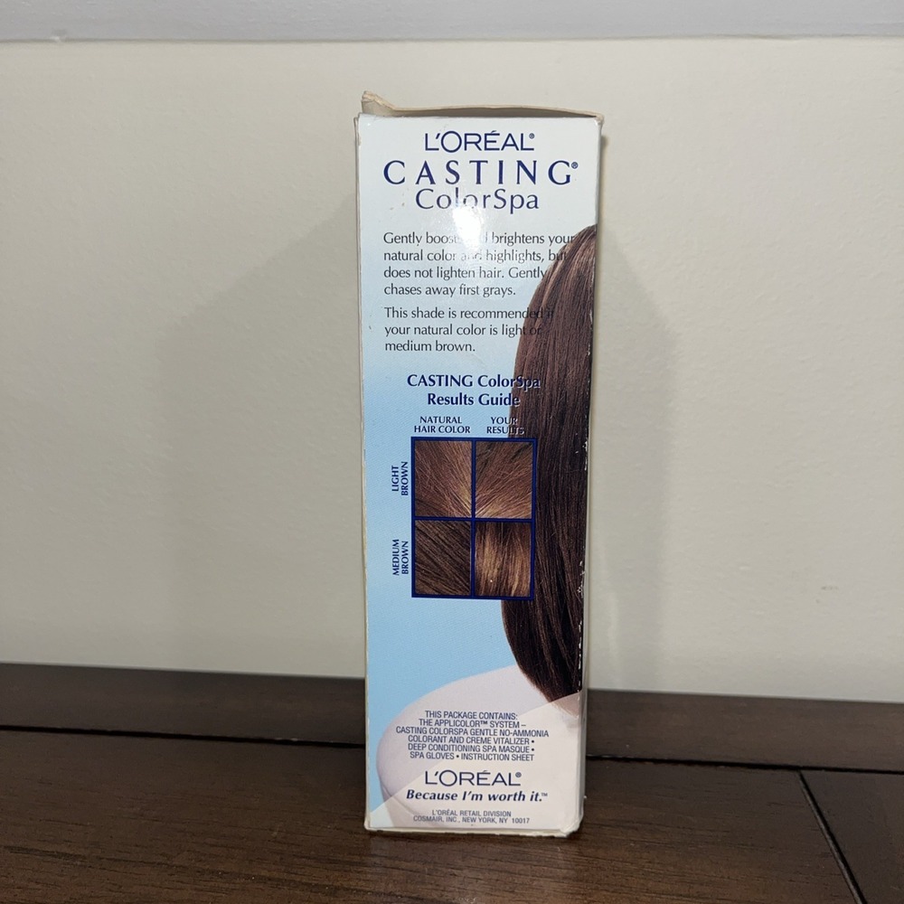 Vintage Loreal Paris Casting Creme Colorspa 36 Mocha Light Brown Discontinued - Picture 3 of 3